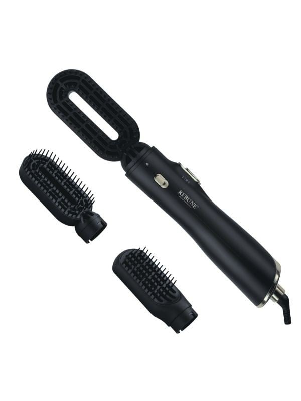 Matte Black Hair Styler, 2 Pieces, RE-2108-2