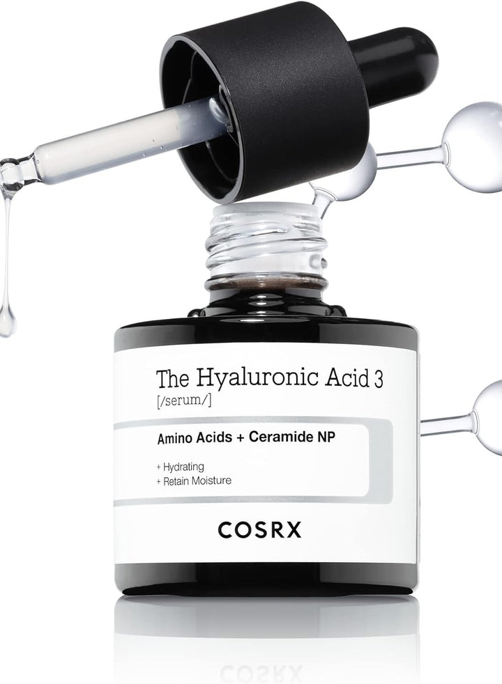 SET (COSRX The Retinol 0.5 Oi + COSRX The Hyaluronic Acid 3 Serum 20ml + Cosrx The Retinol 0.1 cream, 0.67 Fl.oz  )