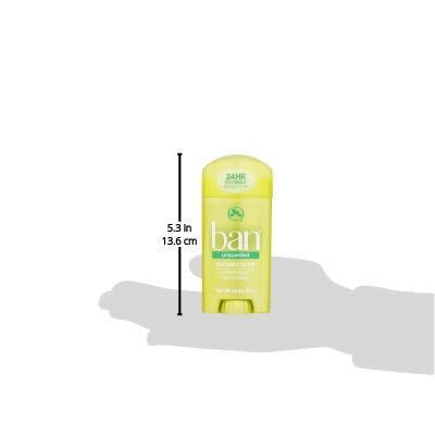 Ban Anti-Perspirant Deodorant Invisible Solid, Unscented, 2.60 oz