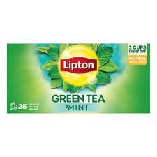 Lipton Green Tea And Mint, 25 Count