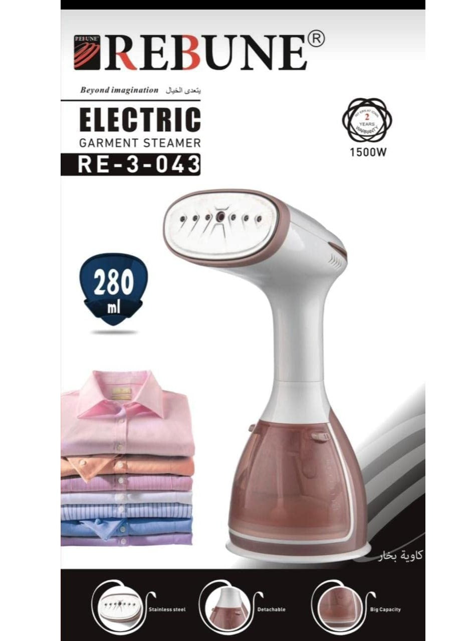 Rebune Garment Steamer 1500 Watt Pink