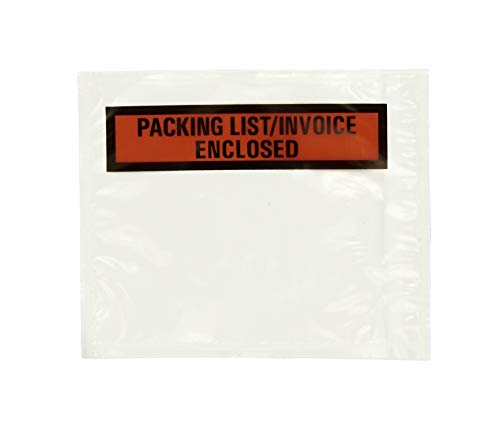 Quality Park Packing List Envelopes, Clear, 4-1/2 x 5-1/2, 100 Count