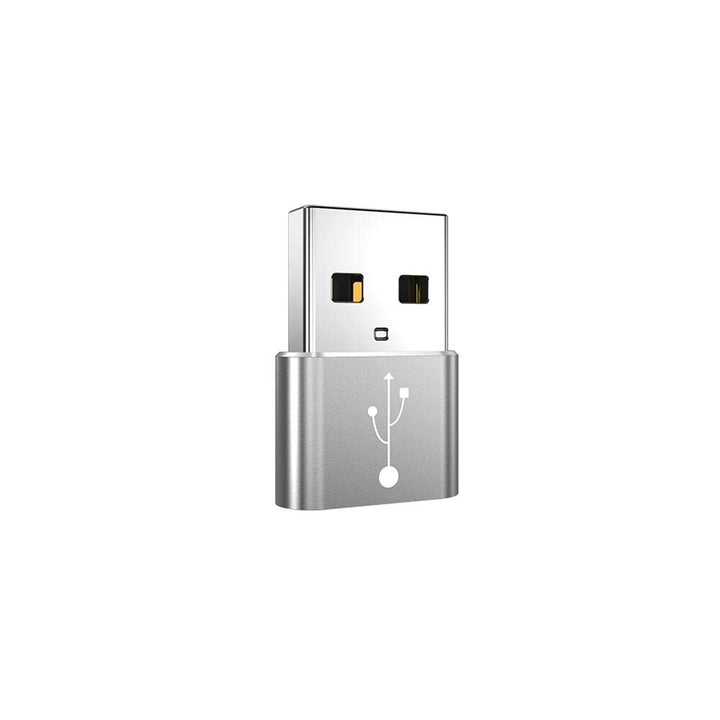 BoxWave PortChanger USB-A to USB-C OTG Adapter, Metallic Silver, 5 Count