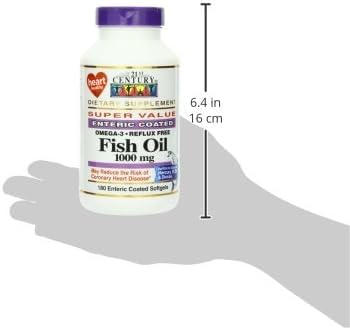 21st Century Fish Oil, 1000 mg, 180 Count