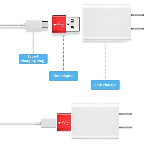 BoxWave PortChanger USB-A to USB-C OTG Adapter, Metallic Silver, 5 Count