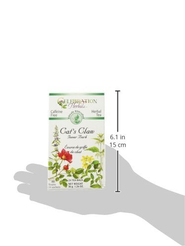 Celebration Herbals Cat's Claw Inner Bark, Herbal Tea, 24 Count