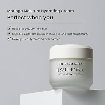 HEIMISH Moringa Ceramide Hyaluronic Hydrating Cream, 1.69 fl oz