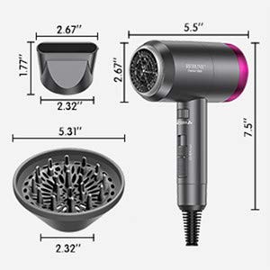 REBUNE 3 in 1 Hair Dryer Far Infrared Thermo Protect Hair Styler