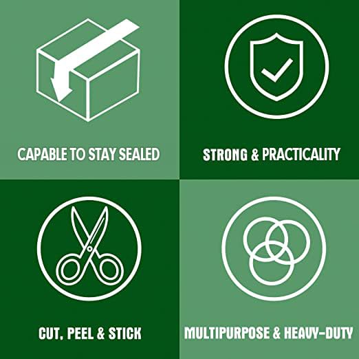 HERKKA Packing Tape, Clear, 12 Count