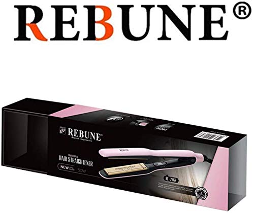 REBUNE RE-2062 Elegance Hair Straightener, Pink