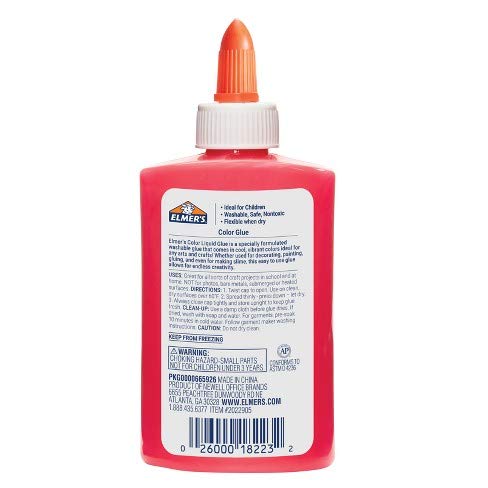 Elmer's Washable Color Glue, Pink