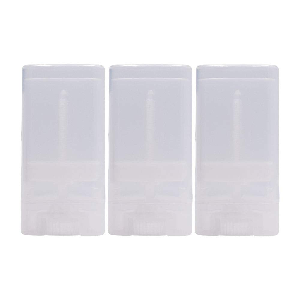 Healthcom Empty Deodorant Containers, Clear, 15 ml, 15 Count
