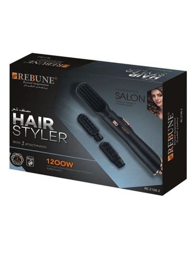 REBUNE Consultant RE-2108-2, Matte Black, 2 Count