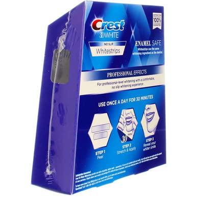 Crest 3D No Slip Whitestrips Professional Effects Teeth Whitening Kit, 20 Count, Pack of 2