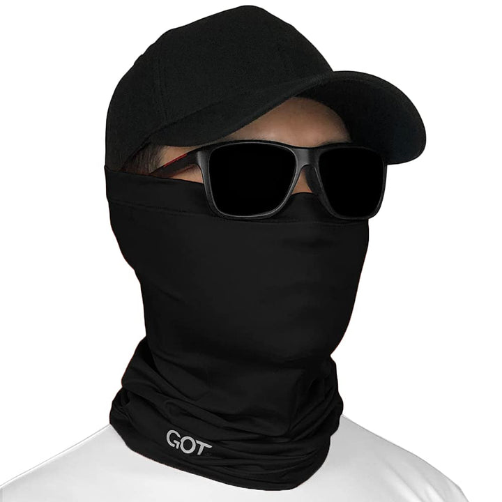 GOT Sports Fishing Gaiter Mask, Midnight Black, One Size