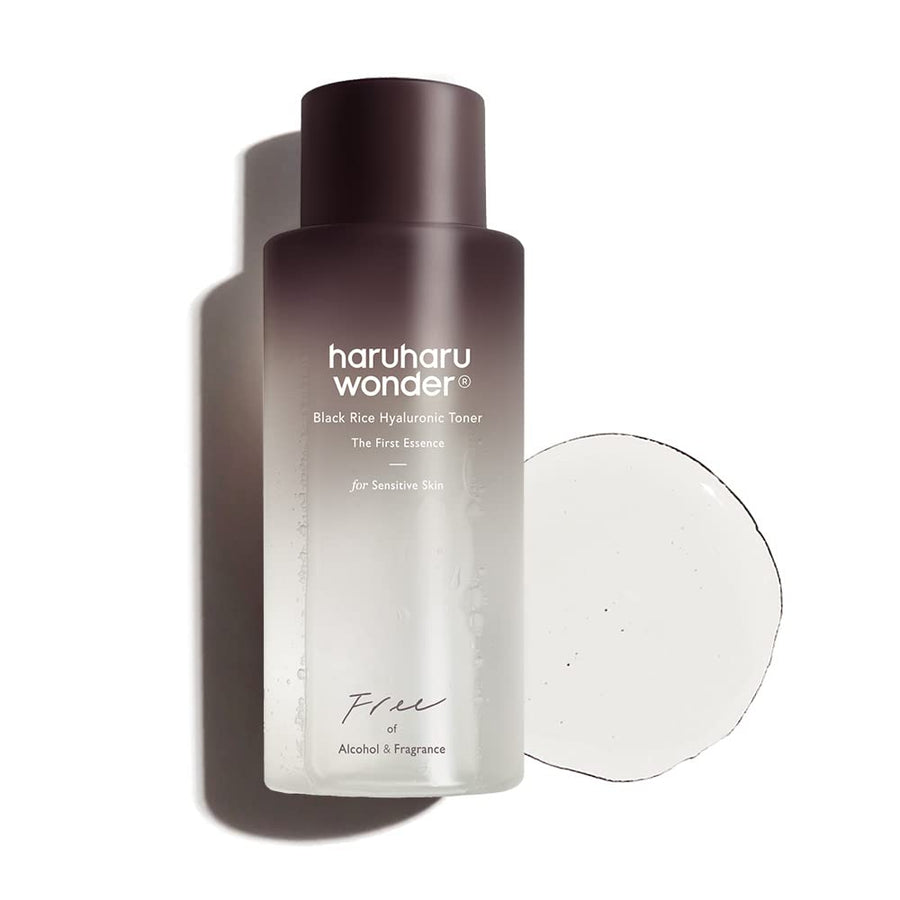 HARUHARU Wonder Black Rice Hyaluronic Toner, Fragrance Free, 150 ml