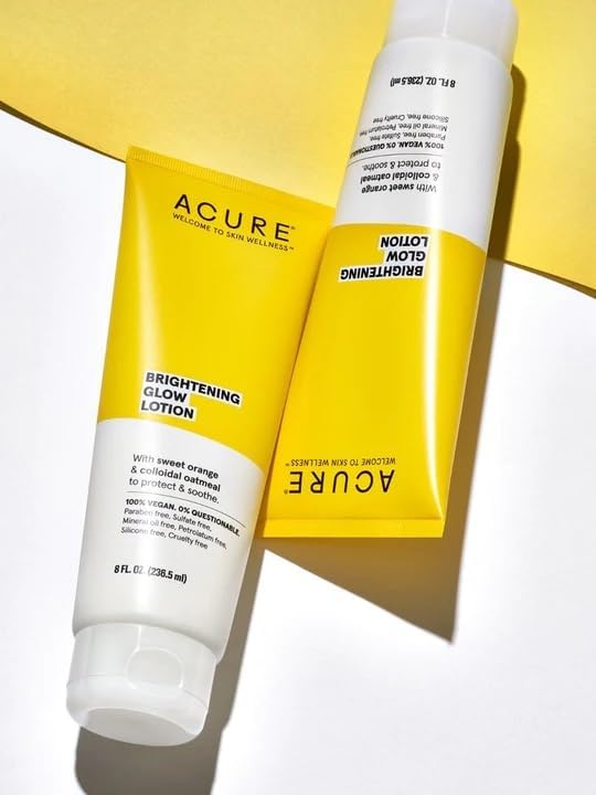 Acure Brightening Glow Lotion, Sweet Orange & Colloidal Oatmeal, 8 fl oz