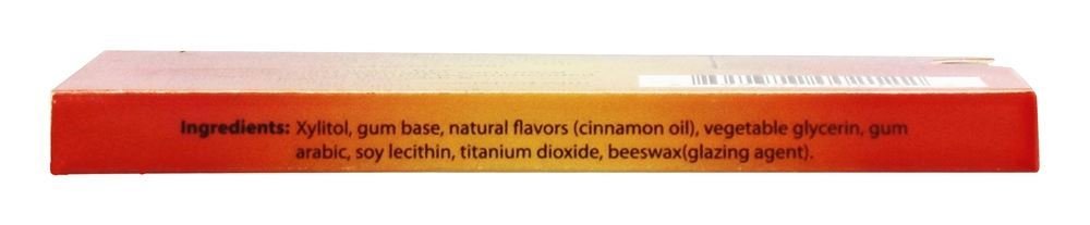 Xyloburst Xylitol Gum, Cinnamon, 12 Count