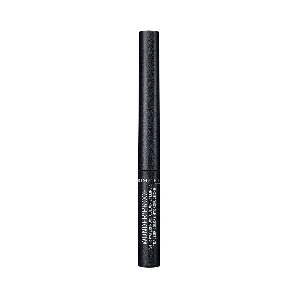 Rimmel Wonder'Proof 24HR Waterproof Colour Eyeliner, 06 Sparkly Anthracite, 1.4 ml