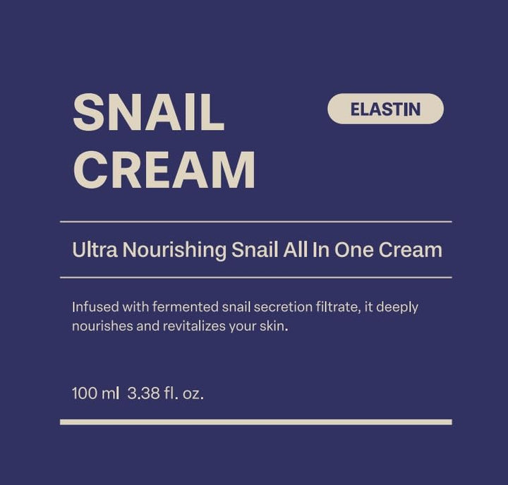 AVCA Snail Mucin Face Cream Moisturizer, 100 ml
