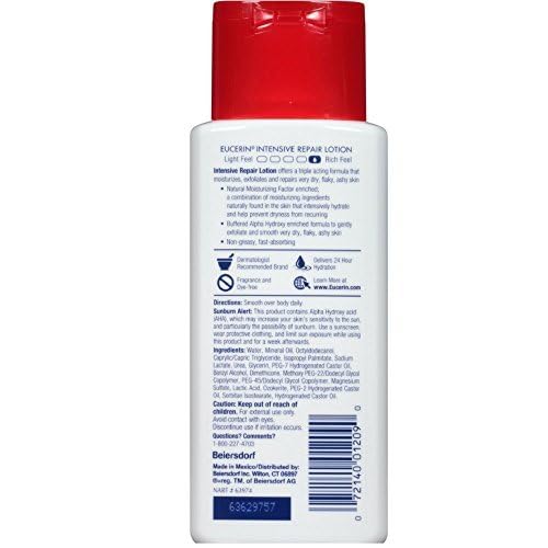 Eucerin Intensive Repair Very Dry Skin Lotion, 5 oz