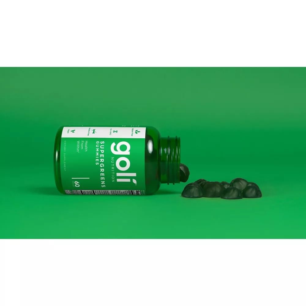 Goli Supergreens Gummies, 60 Count