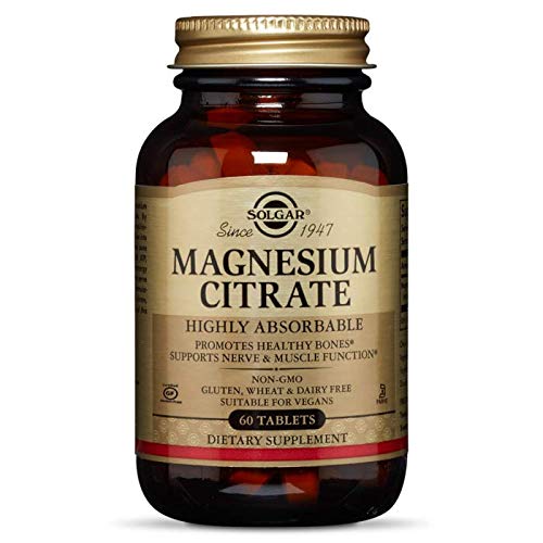 Solgar Magnesium Citrate Tablets, 60 Count