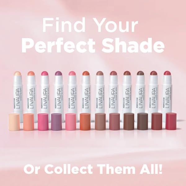 LIVAURA Tinted Lip Balm, Rose Gold