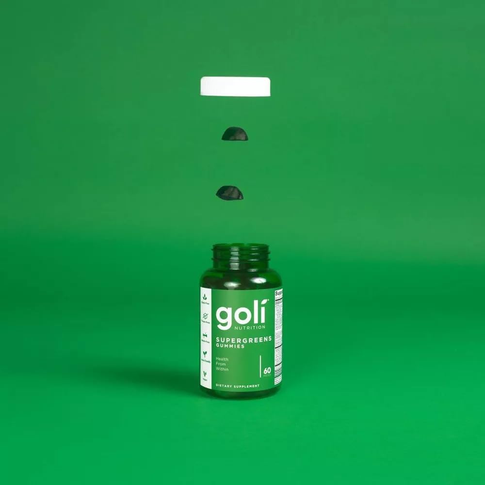 Goli Supergreens Gummies, 60 Count