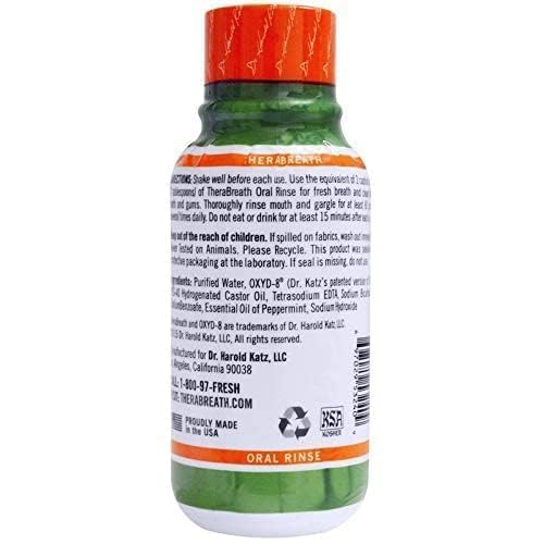 Therabreath Fresh Breath Oral Rinse, Mild Mint, 3 fl oz