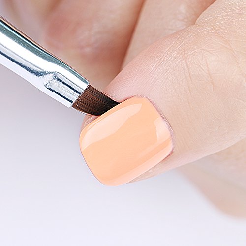 WOKOTO Acrylic Nail Brush, Rose Gold, 1 Count