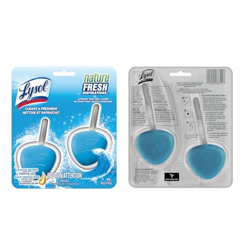 Lysol Hygienic Automatic Toilet Bowl Cleaner, Atlantic Fresh, 2 Count