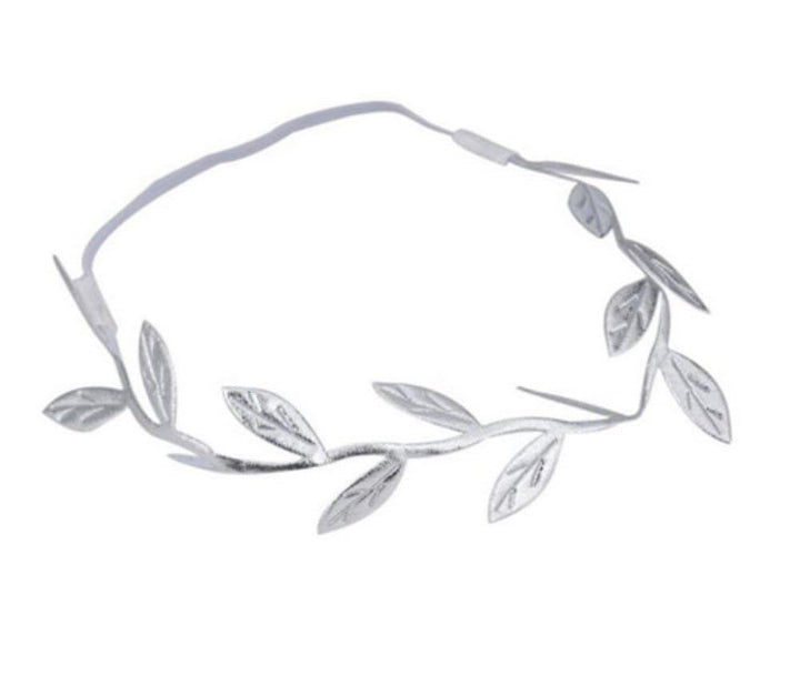 yueton Leaf Headbands, Gold and Silver, 4 Count