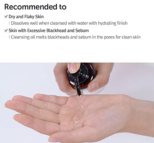 DearKlairs Gentle Black Cleansing Oil, 5.07 fl oz
