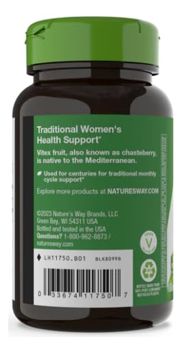 Nature's Way Vitex Fruit, 400 mg, 100 Count