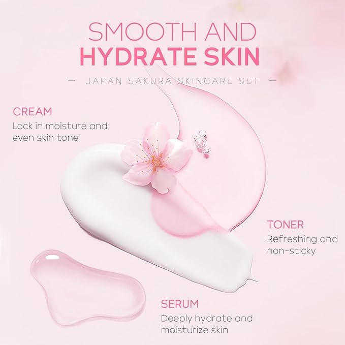LAIKOU Sakura Skincare Set, 6 Count