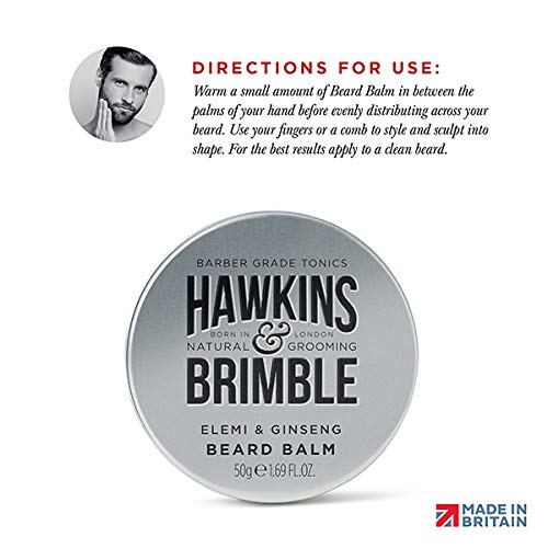Hawkins & Brimble Beard Balm, Elemi & Ginseng, 50 g