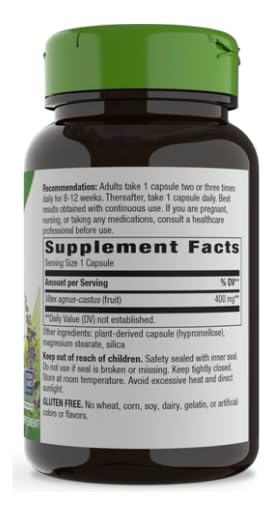 Nature's Way Vitex Fruit, 400 mg, 100 Count