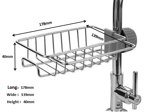 SANGaa Sponge Holder And Drain Rack, Stainless Steel
