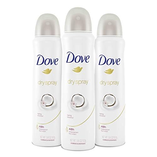 Dove Advanced Care Dry Spray Antiperspirant Deodorant, Caring Coconut, 3.8 oz, 3 Count