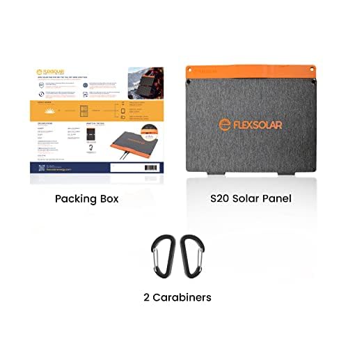 FlexSolar Portable Solar Charger, 20W