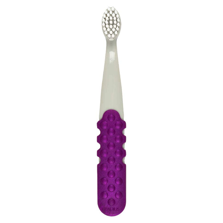 RADIUS Totz Plus Kids Toothbrush, Purple Grey, 1 Count