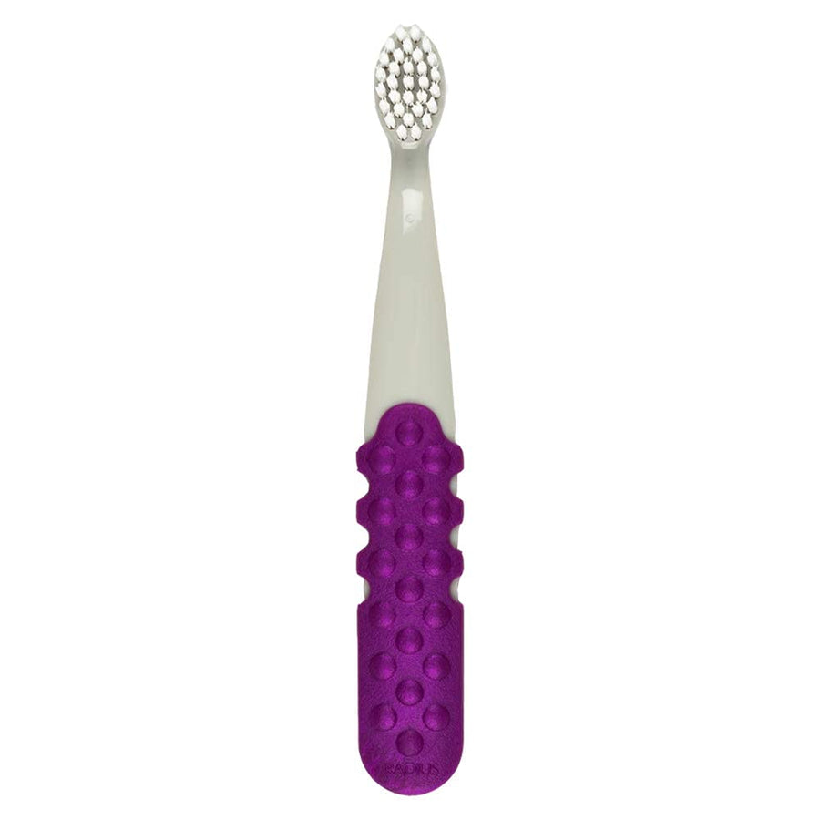 RADIUS Totz Plus Kids Toothbrush, Purple Grey, 1 Count