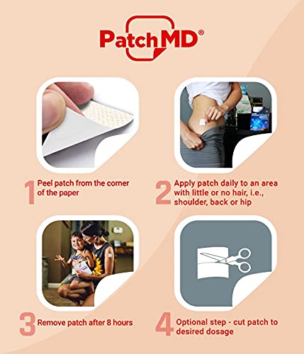 PatchMD Vitamin D3 Calcium Plus Topical Patches, 30 Count