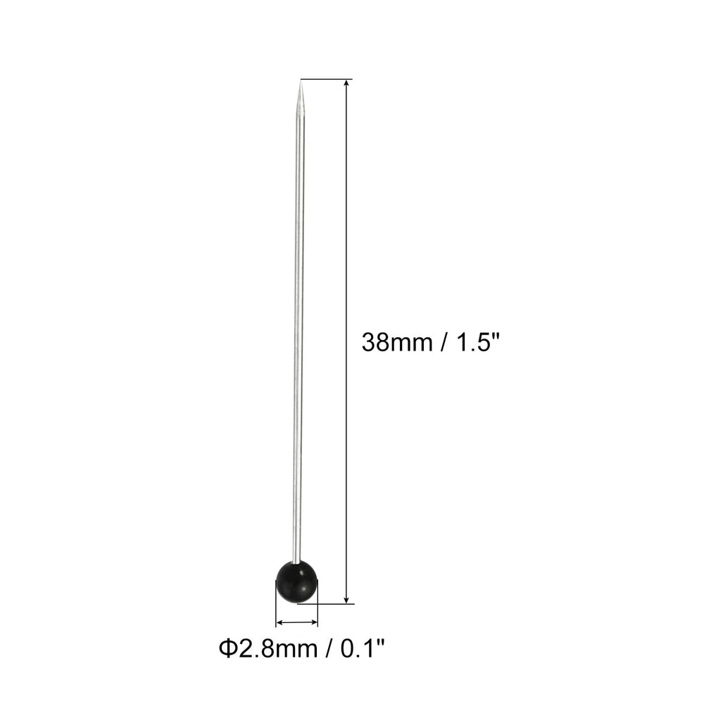 PATIKIL Sewing Pins, Black, 100 Count
