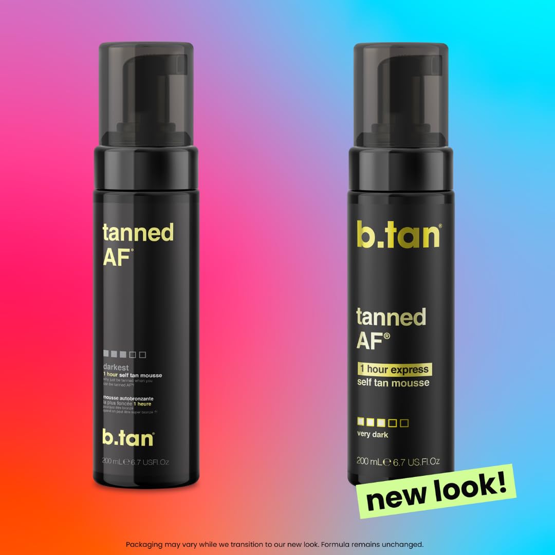 B.TAN Tanned AF Self Tanner Kit, Dark