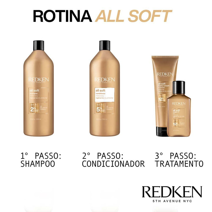 Redken All Soft Shampoo, 1000 ml
