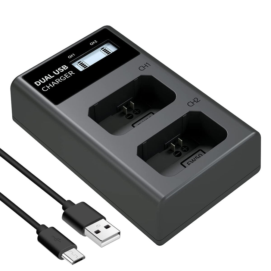 LP NP-FW50 Dual LCD Battery Charger