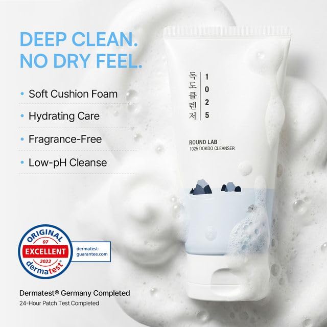 ROUND LAB 1025 Dokdo Cleanser, 5.07 fl oz