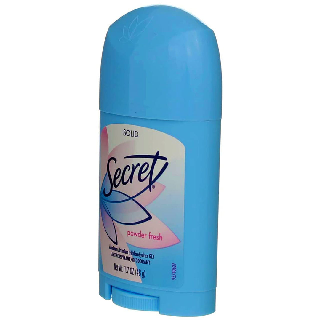 Secret Anti-Perspirant Deodorant Solid, Powder Fresh, 1.7 oz, Pack of 3